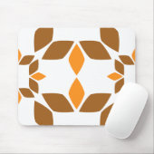 美しい茶色の花弁柄 マウスパッド (マウス)