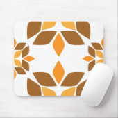 美しい茶色の花弁柄 マウスパッド (マウス)