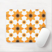 美しい茶色の花弁柄 マウスパッド (マウス)