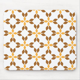 美しい茶色の花弁柄 マウスパッド