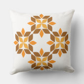 美しい茶色の花弁 クッション (裏面)