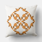 美しい茶色の花弁 クッション (裏面)