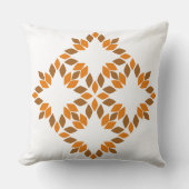 美しい茶色の花弁 クッション (正面)