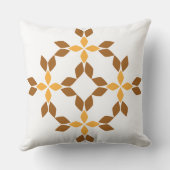 美しい茶色の花弁 クッション (裏面)