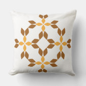 美しい茶色の花弁 クッション (正面)