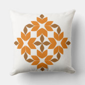 美しい茶色の花弁 クッション (裏面)