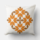 美しい茶色の花弁 クッション (正面)