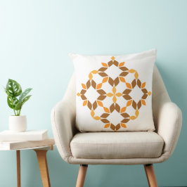 美しい茶色の花弁 クッション