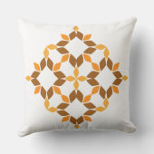 美しい茶色の花弁 クッション (裏面)