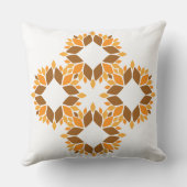 美しい茶色の花弁 クッション (裏面)