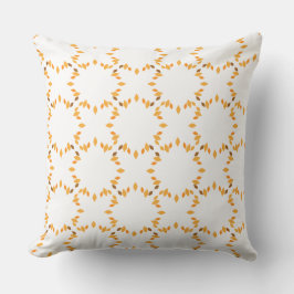 美しい茶色の花柄の枕 クッション