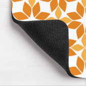 美しい茶色の花柄 マウスパッド (コーナー)