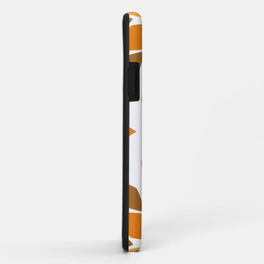 美しい茶色の花柄 Case-Mate iPhoneケース (裏面/右)