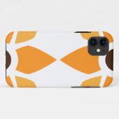 美しい茶色の花柄 Case-Mate iPhoneケース (裏面(横))