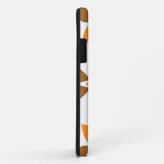 美しい茶色の花柄 Case-Mate iPhoneケース (裏面/右)