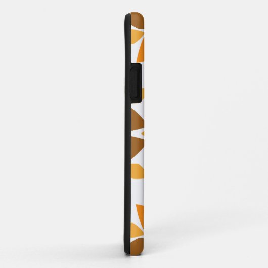 美しい茶色の花柄 Case-Mate iPhoneケース (裏面/右)