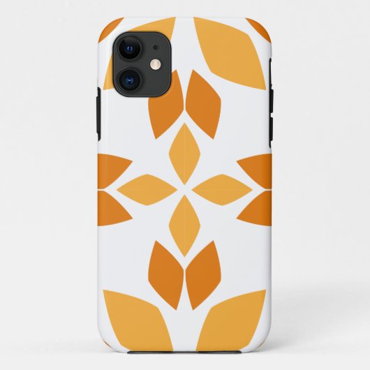 美しい茶色の花柄 Case-Mate iPhoneケース (裏面)