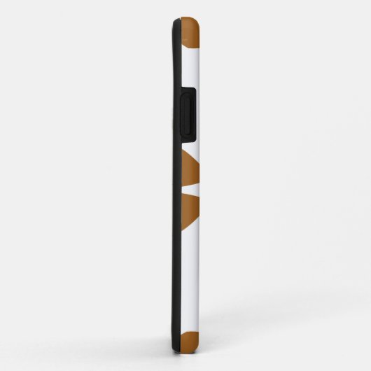 美しい茶色の花柄 Case-Mate iPhoneケース (裏面/右)