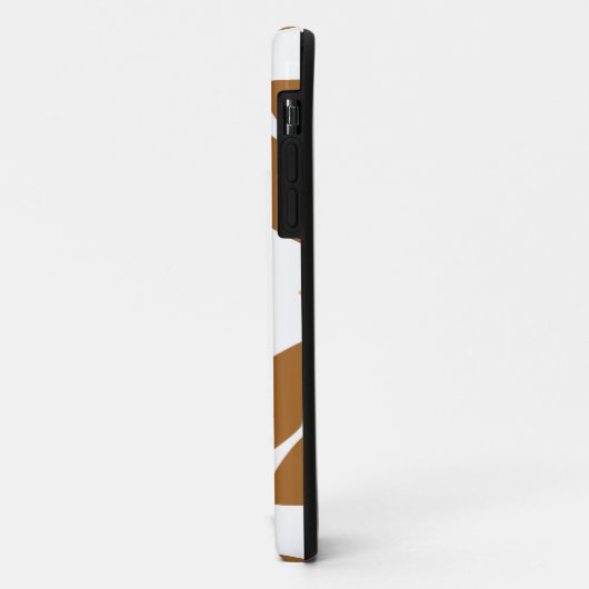 美しい茶色の花柄 Case-Mate iPhoneケース (裏面/左)