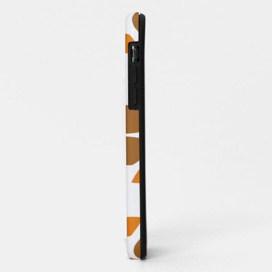 美しい茶色の花柄 Case-Mate iPhoneケース (裏面/左)