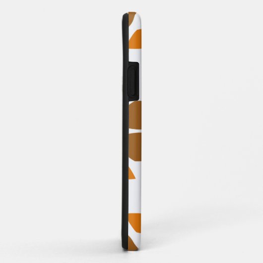 美しい茶色の花柄 Case-Mate iPhoneケース (裏面/右)