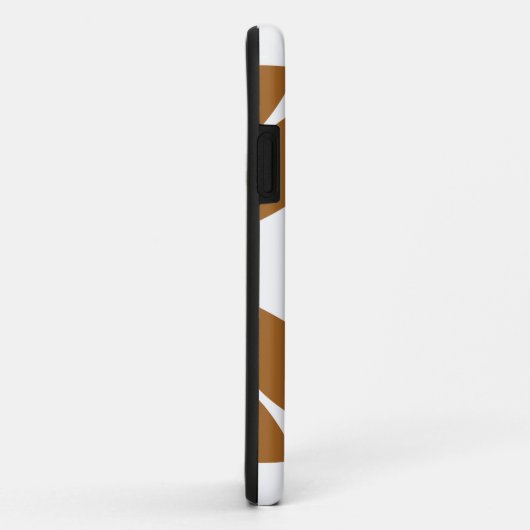 美しい茶色の花柄 Case-Mate iPhoneケース (裏面/右)