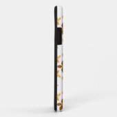 美しい茶色の花柄 Case-Mate iPhoneケース (裏面/右)