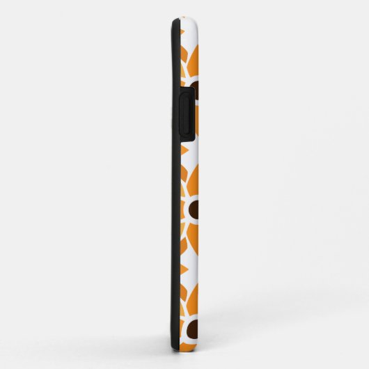 美しい茶色の花柄 Case-Mate iPhoneケース (裏面/右)