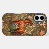 美しい茶色の馬ウィリアム・モリスインスパイア Case-Mate iPhoneケース (裏面 (横))