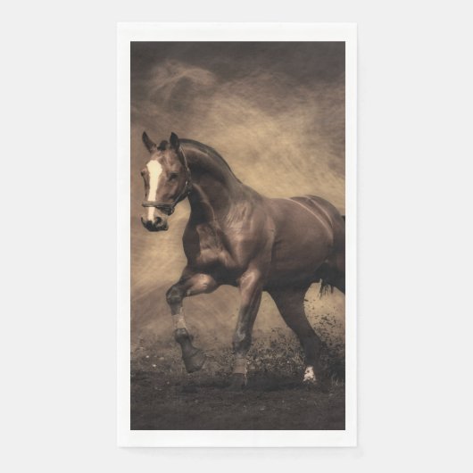 美しい茶色の馬装飾用クッション (正面)