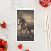 美しい茶色の馬装飾用クッション (インサイチュ)