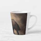 美しい茶色の馬装飾用クッション カフェラテマグ (右)