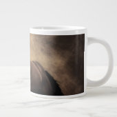 美しい茶色の馬装飾用クッション ジャンボコーヒーマグカップ (右)