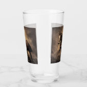 美しい茶色の馬装飾用クッション タンブラーグラス (右)