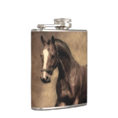 美しい茶色の馬装飾用クッション フラスク (右)