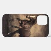 美しい茶色の馬装飾用クッション Case-Mate iPhoneケース (裏面 (横))