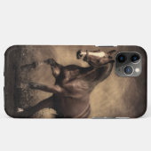 美しい茶色の馬装飾用クッション Case-Mate iPhoneケース (裏面(横))