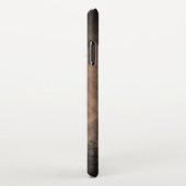 美しい茶色の馬装飾用クッション iPhoneケース (右側)