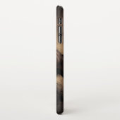 美しい茶色の馬装飾用クッション iPhoneケース (左側)