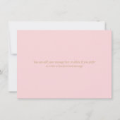 美しい草原の花 ゴールドスクリプト サンクス サンキューカード (裏面)