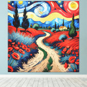 美しい草原 キャンバスプリント (インサイチュ (ウッドフロア))