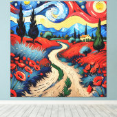 美しい草原 キャンバスプリント (インサイチュ (ウッドフロア))