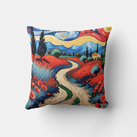 美しい草原 クッション (裏面)