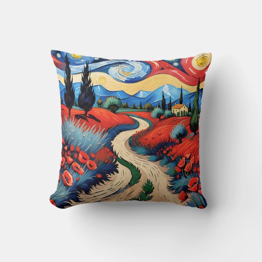 美しい草原 クッション (正面)