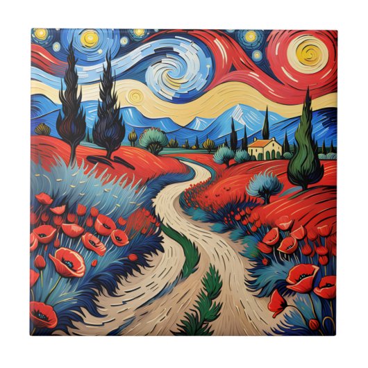 美しい草原 タイル (正面)