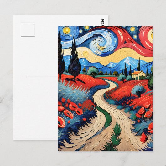 美しい草原 ポストカード (正面/裏面)