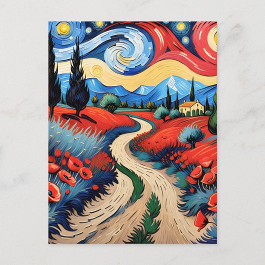 美しい草原 ポストカード (正面)