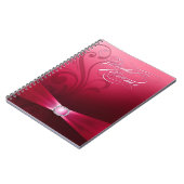 美しい華麗さのウェディングプランナー|のショッキングピンク ノートブック (左側)