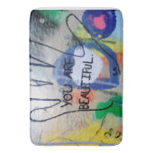 美しい落書き バスマット (正面縦)