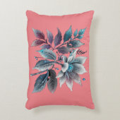 美しい葉と花 アクセントクッション (正面(垂直))